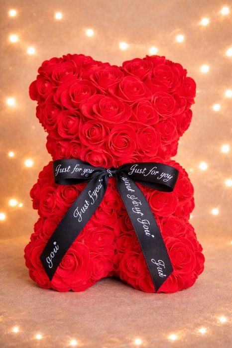 Мече от рози - подарък, 8ми март, Свети Валентин, Рожден ден