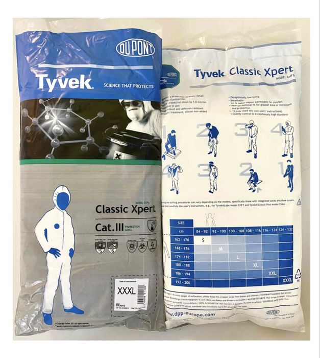 Продается одноразовая одежда TYVEC