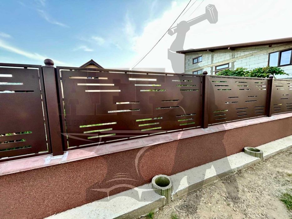 Porti si panouri de gard decupate la plasma - 500 RON