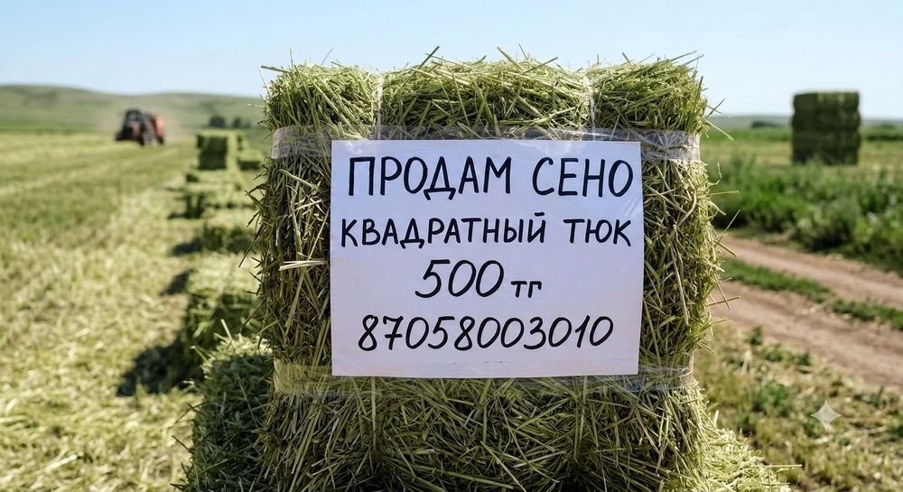 Продам сена в квадратных тюках
