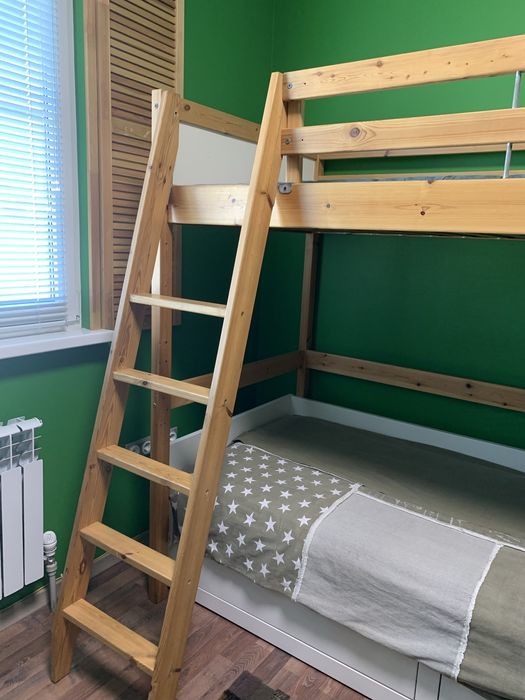 Кровать чердак Икеа деревянная