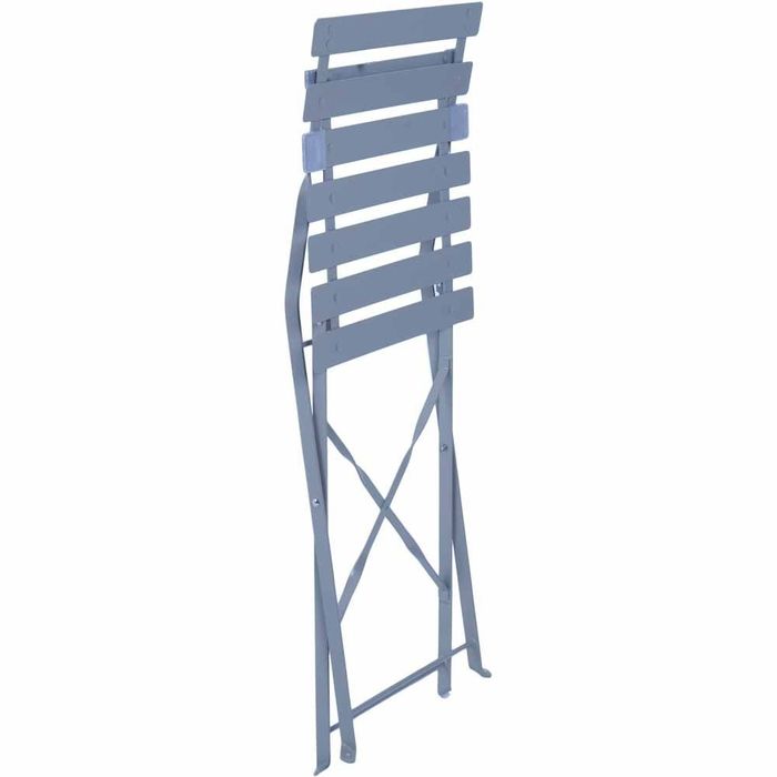 Сгъваем метален комплект столове и маса