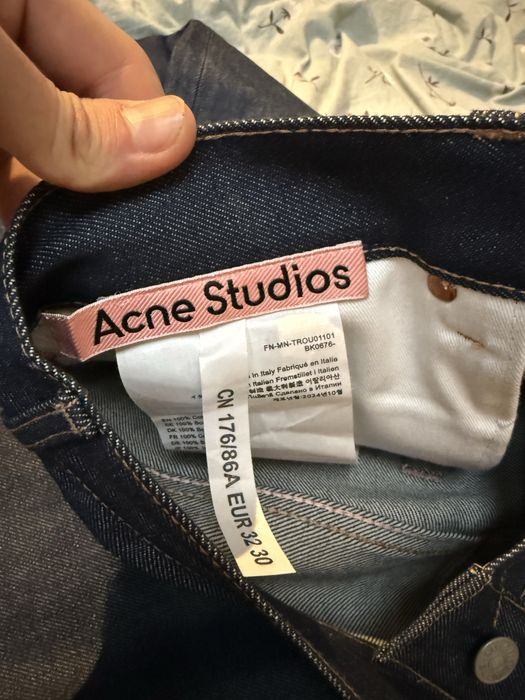 Acne studio 2021m jeans ,indigo blue