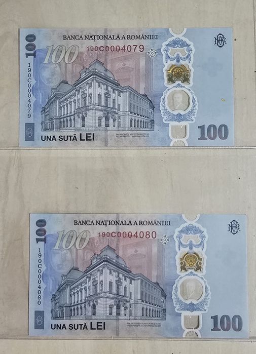 Bancnotă de 100 lei sept 2026