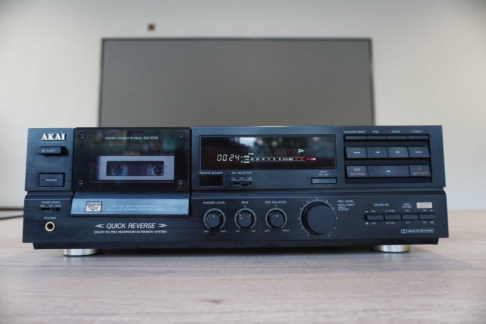 Deck AKAI GX-R35 , cap SGX , volum motorizat , CD/DAT Direct