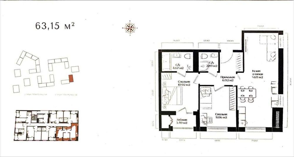 Срочно продам 3-комнатную квартиру на Махтумкули Харизма 3/10/16