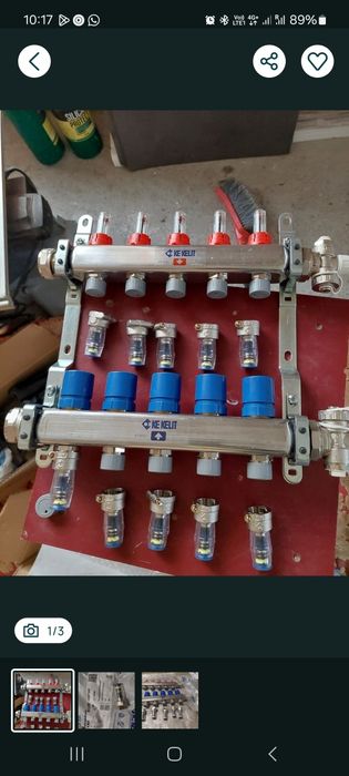 Distribuitor,teava pardoseala si Teava pexal izolata de 20 și 16, pe-x