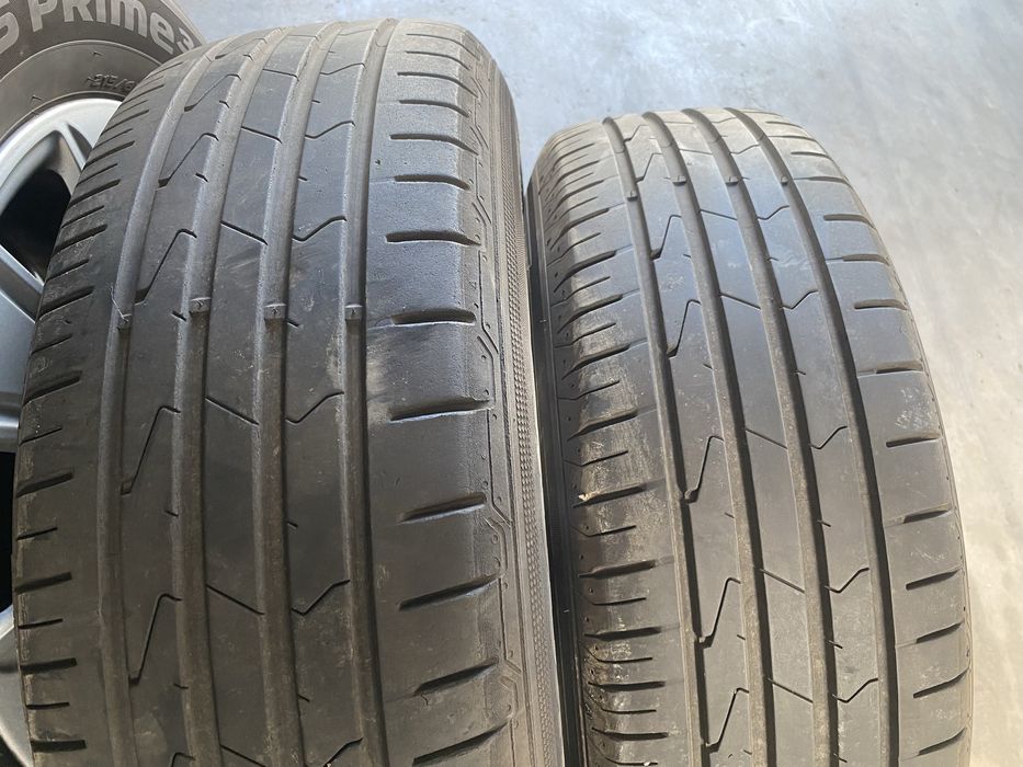 Jante aliaj AUDI R16 5x112 cu anvelope vara 215 65 16