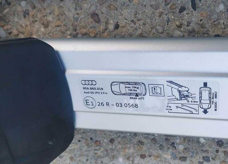 НОВИ алуминиеви напречни греди за AUDI A3 A4 A6 Avant Q5 Ауди багажник