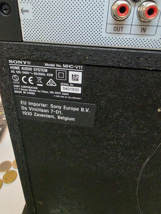 Мощна аудио система Sony MHC-V11 – Bluetooth, Караоке и Уникален Бас