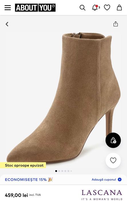 Vând botine noi Lascana,mărimea 36