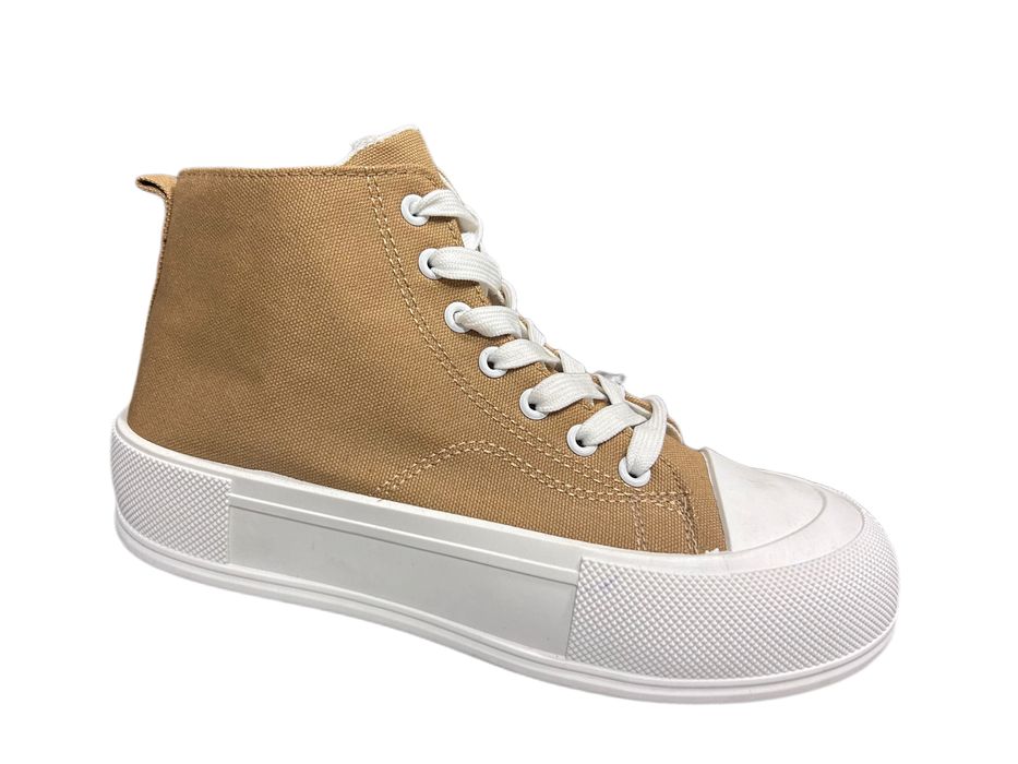 Дамски кецове в черно и бежово -2107