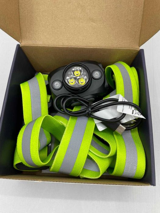 Lampa de alergare pentru piept cu banda reflectorizanta, reincarcabila prin USB, 500 lumeni, ISEYOU