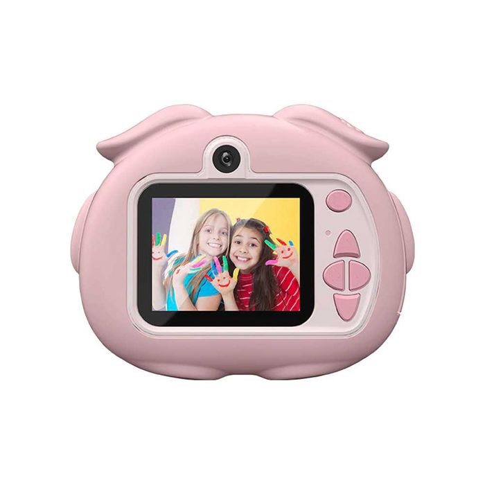 Детски фотоапарат STELS W320, Игри, HD Камера, Розов