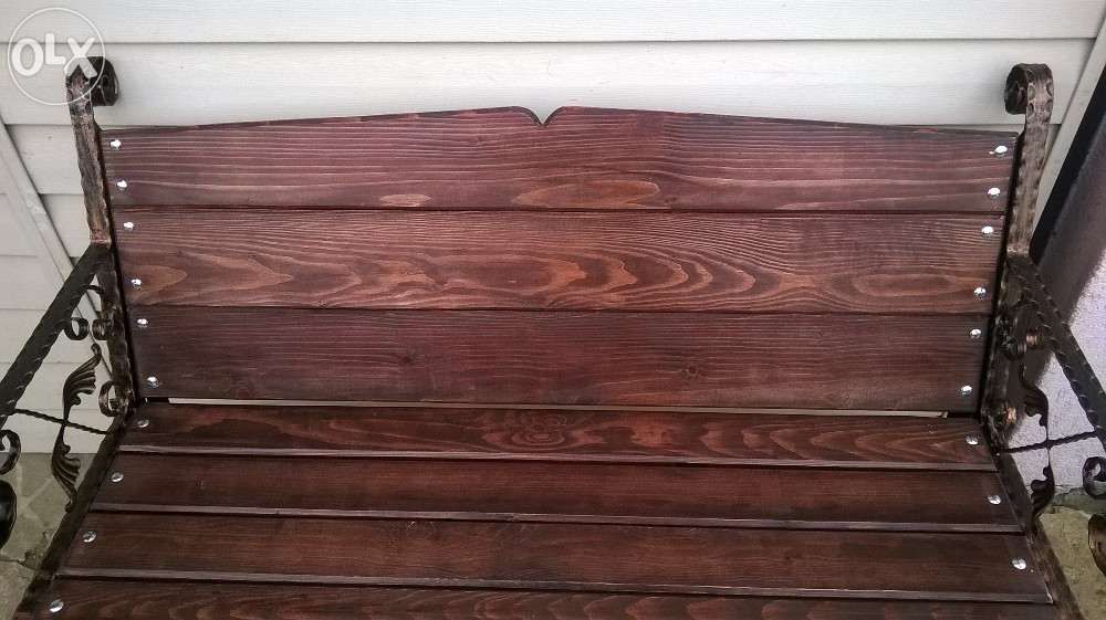 Banca , bănci din fier forjat si lemn