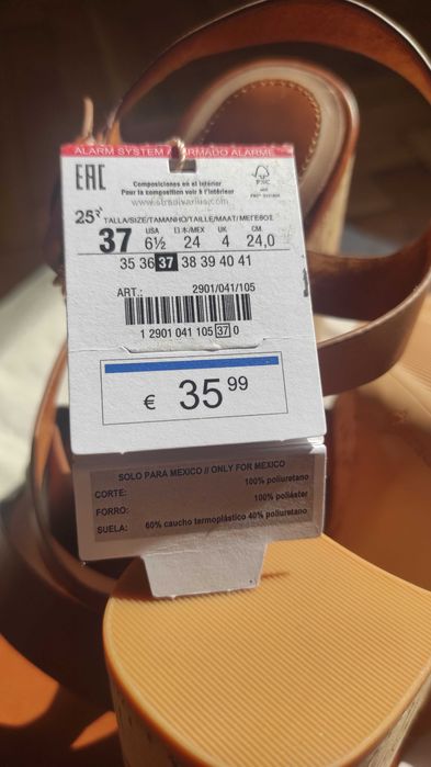 Нови дамски сандали Stradivarius, номер 37