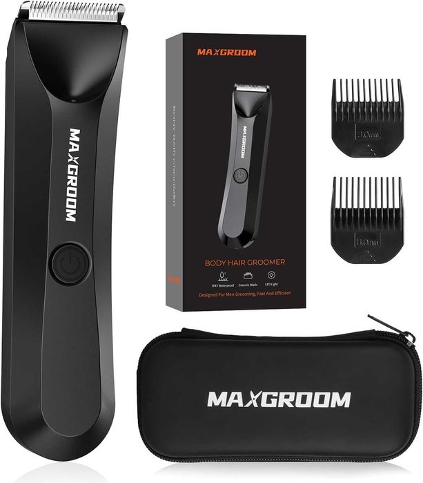 MAXGROOM Мъжки епилатор за тяло с LED светлина