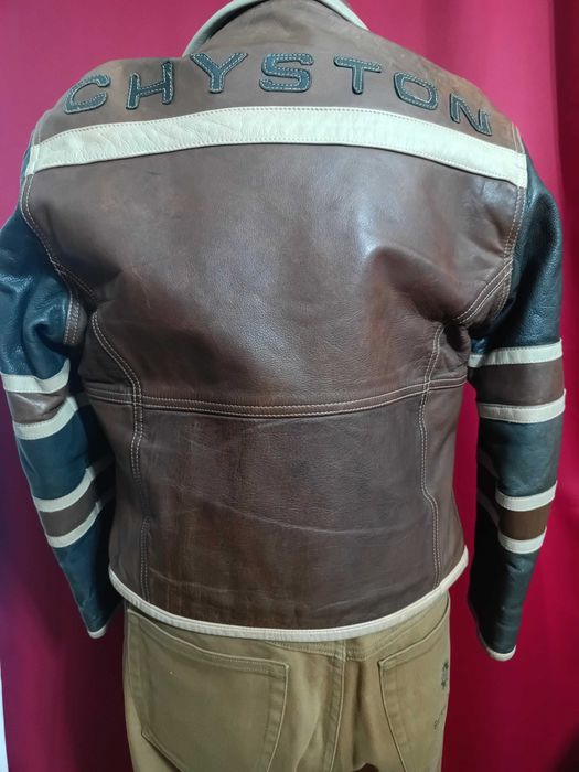 Geacă din piele naturala pilot,moto,street TOP CHYSTON