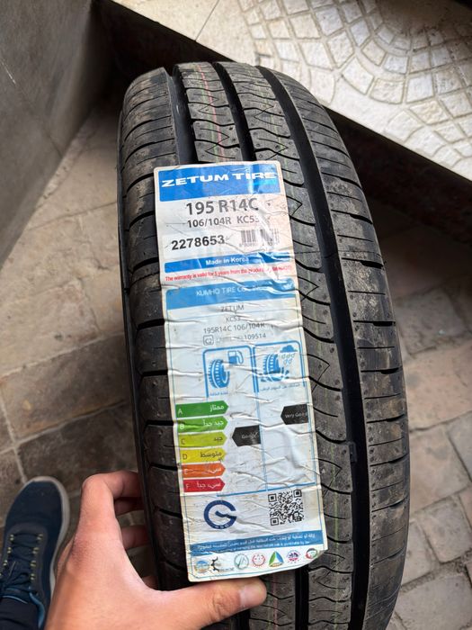 KUMHO ZETUM 195R14c made in Korea yangi