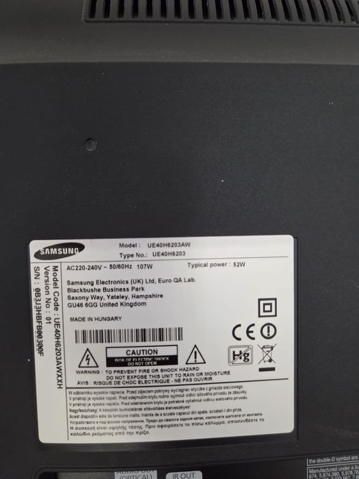 Tv samsung 40 inch (102 cm)