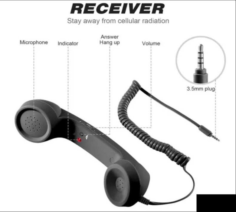 Смартфон Телефонна Слушалка за Телефон iPhone iPad Android Мобилни Телефони 3.5мм Букса Type-C USB Антирадиационна Кабелна Слушалка Позвъняване Таблет