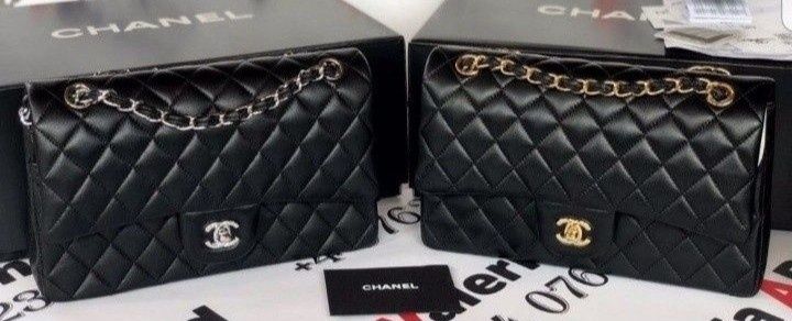 Geanta dama model  Jumbo,accesorii metalice aurii/argintii,saculet, et