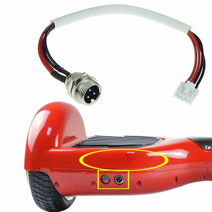 Conexiune 3 pini incarcare baterie scuter Hoverboard. Nou!