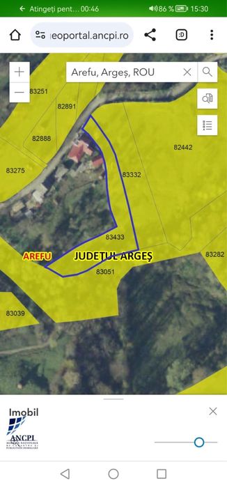 Teren 2.430 mp Arefu – lângă Cetatea Poenari și Transfăgărășan