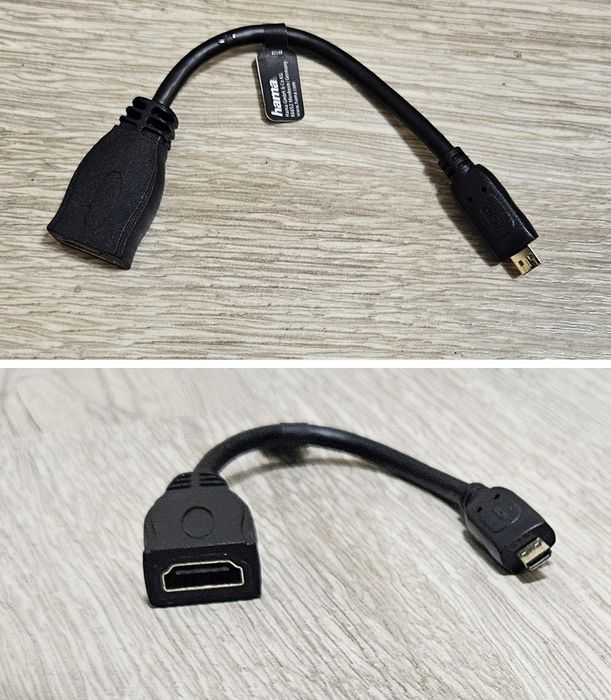 Cablu micro HDMI la HDMI adaptor microHDMI pentru Raspberry Pi