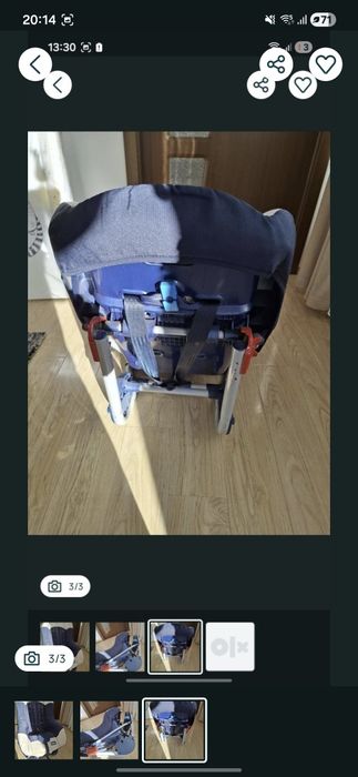 Scaun auto Chicco Eletta, grupa 0+/1 (0–18 kg).