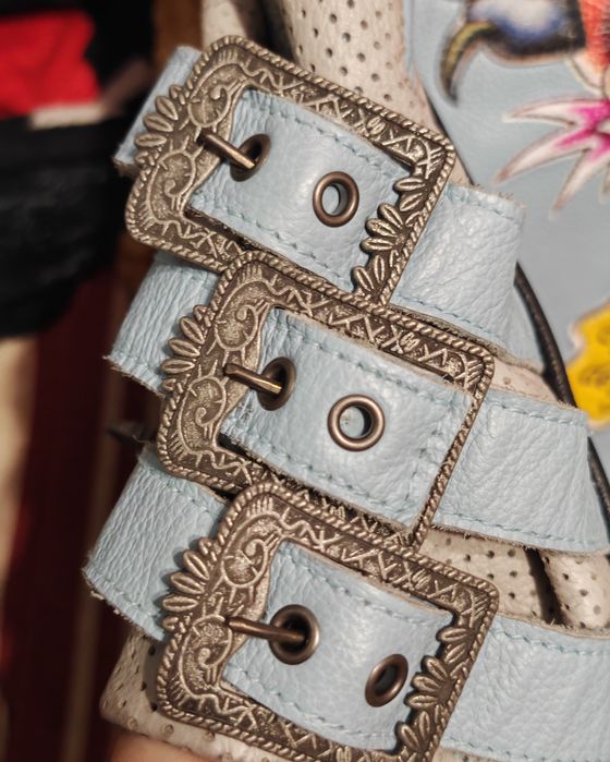 Vand Geaca piele motor dama Ed Hardy nu KAWASAKI NU HARLEY DAVIDSON