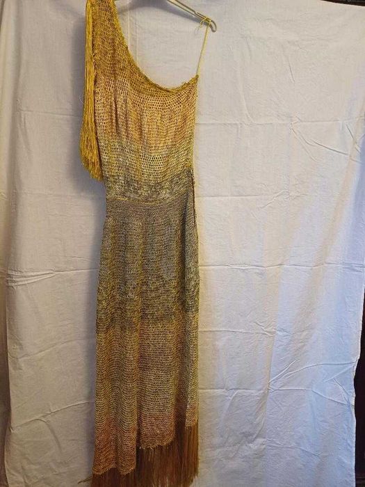 Rochie de seara matase tricotata