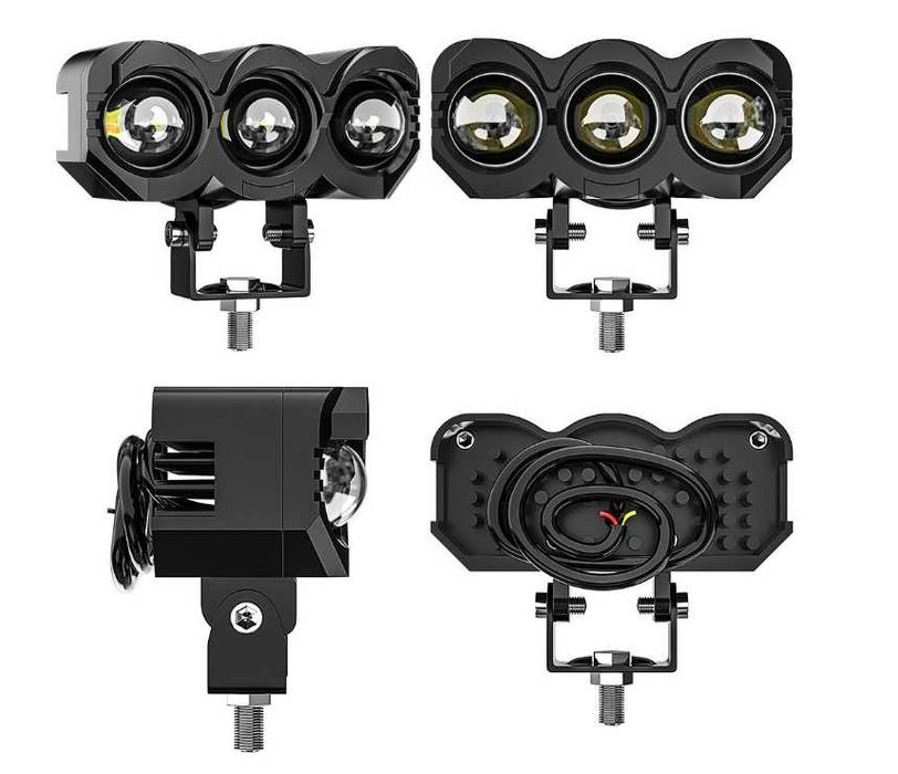 30W LED халоген фар бяла и жълта светлина 9-60V – универсална работна лампа за джип, офроуд и мотор