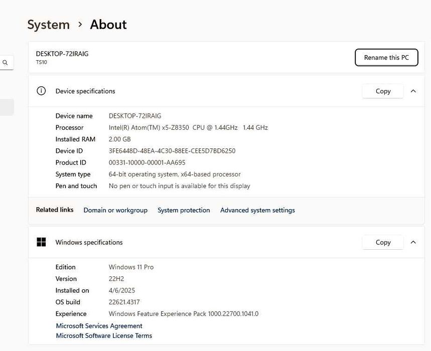 Vivostick TS10 Intel x5-Z8300 1.44GHz, 2GB, 32GB eMMC, Intel HD, Win11