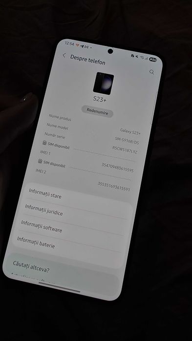 Samsung s 23+ 256 gb negru