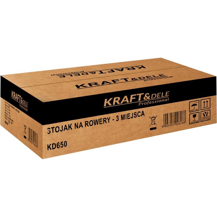 Suport pentru bicicleta, 3 locuri, Kraft