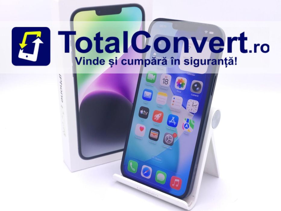 Apple iPhone 14 Plus 128GB Midnight 6GB, Garantie 24 luni | #D89582