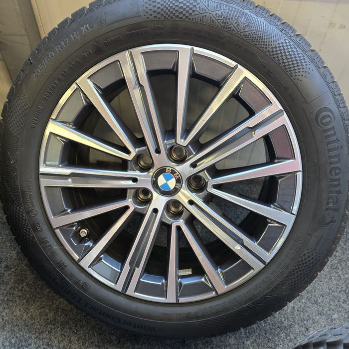 Джанти за БМВ 17 5 112 оригинални, гуми 205 60 17 Continental 4бр