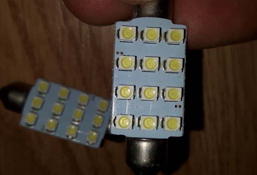 Bec LED numar C5W 12V 41mm 12 LED SMD 3528 1210 Car Dome Light Festoon