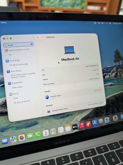 Macbook Air M1 256 GB ca NOU * GRAND * Garantie 1 AN