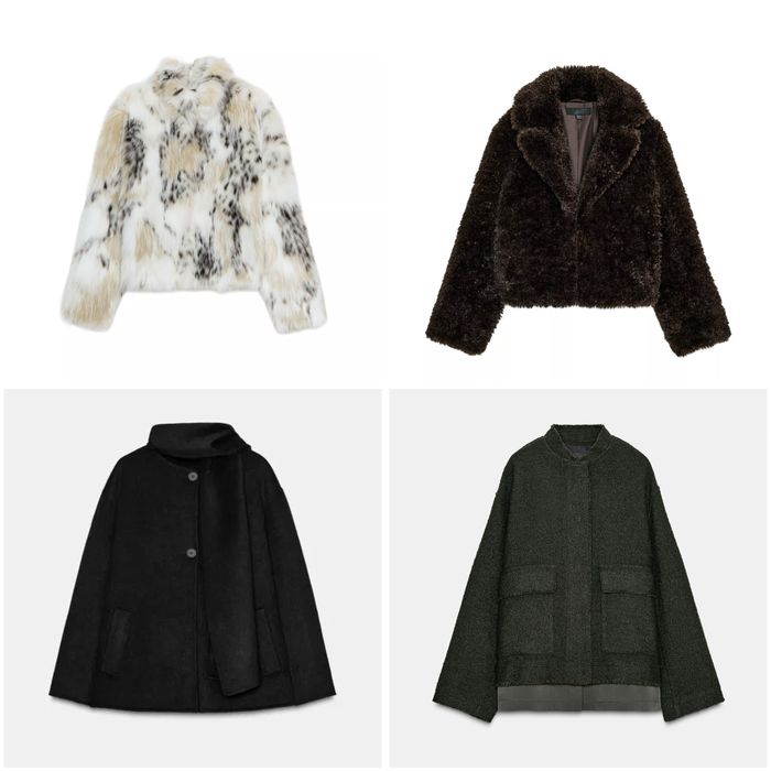 Нови палта на Zara - с етикет - размер XS-S