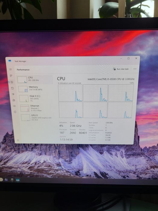 Calculator HP EliteDesk 800 G4 SFF,  i3-8100, 8 GB,  ssd 240 GB
