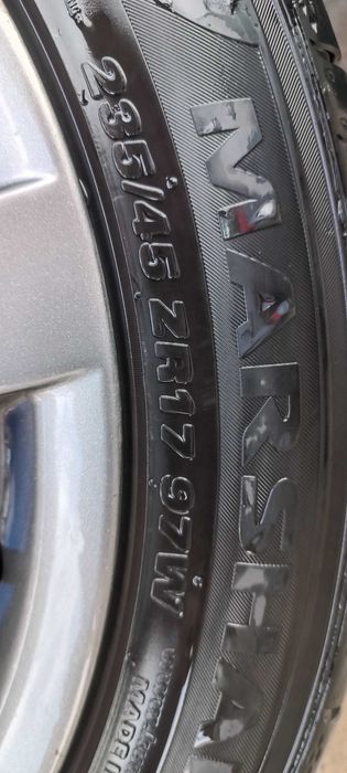 Оригинални джанти с летни гуми 235/45/17 за БМВ 17 цола style 161 за  E90 E91 E92 E46