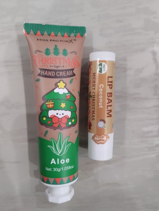 Коледни Крем за ръце и гланц за устни