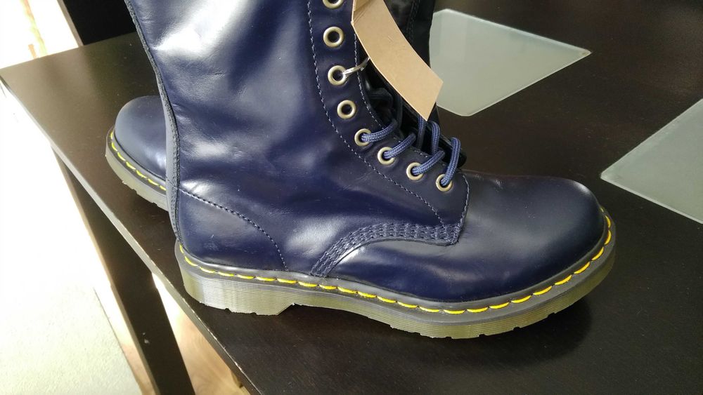 Dr Martens Док Мартенс много високи кожени кубинки с цип, номер 41
