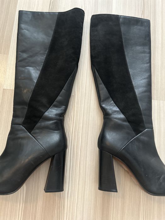 Cizme lungi, piele, 39