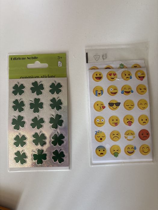 Комплект хоби материали - стикери, печати, тикса, цветна хартия