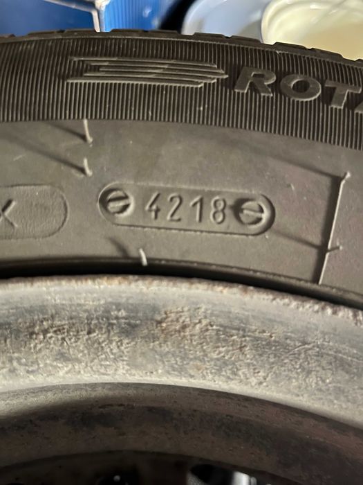 Set jante tabla otel cu anvelope, 165 x 70 x 14