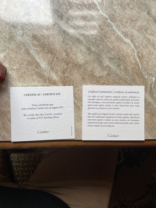 Запонки Cartier