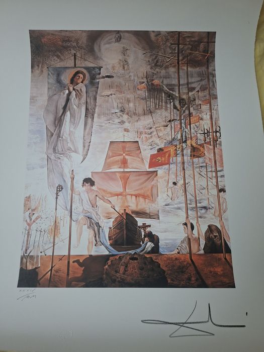 Litografie Salvador Dali Descoperirea Americii